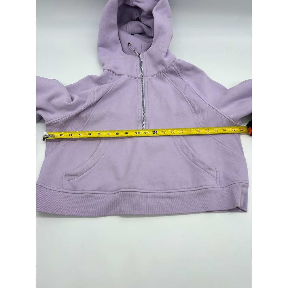 Lululemon Scuba Oversized Half-Zip Hoodie Women M/L Pink Athleisure Cropped - Picture 6 of 9